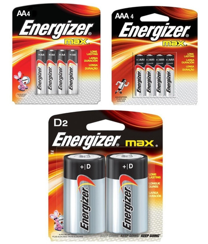 Oferta De Pilas Energizer Aaa Aa D 10 Pilas Alkalinas