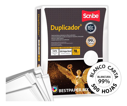 Papel Duplicador Blanco Carta - 1 Paquete Con 500 Hojas