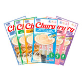 Pack 3 Paquetes Churu Para Gato Sabor Surtido