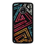 Funda Protector Para Motorola Moto Lineas Colores Arte