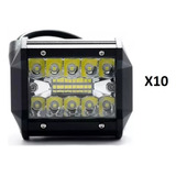 Faro Auxiliar X10 Led 60w Auto Camioneta Universal  12v/24v