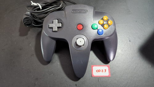 Controle Nintendo 64 N64 Preto Original Ref 023