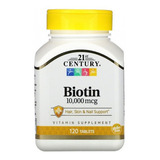 Biotina 10.000 Mcg Century - 120 Tab