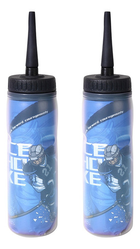 2 Botellas De Agua Portátiles Para Hockey Sobre Hielo De 650