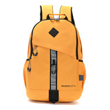 Mochila 18 Pulgs Urban Konstructor Wanderlust Viaje Facultad Color Amarillo