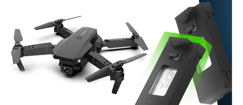 Drone E88 Câmera 4k Uhd Vídeo Profissional 2.4ghz No Brasil