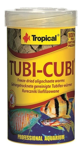 Tropical Tubi Cubi Liofilizado 10g Alimento Peces Tubifex
