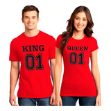 Oferta! Par De Poleras Pololos/novios/enamor King Y Queen 01