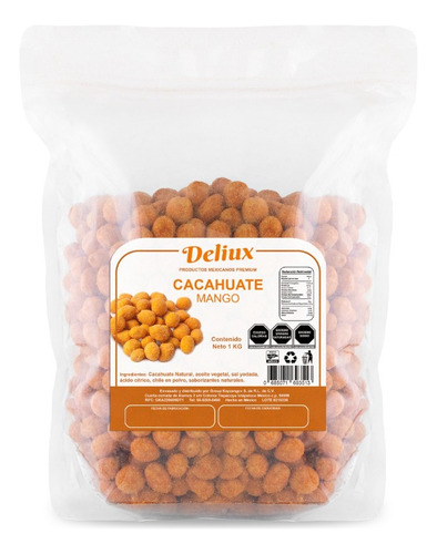 Cacahuates Tipo Hot Nuts Sabor Mango 1 Kg