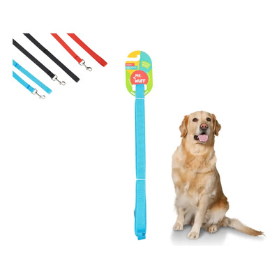 Correa Para Perro Larga 6m Resistente Mr Wuff Color Azul | MercadoLibre