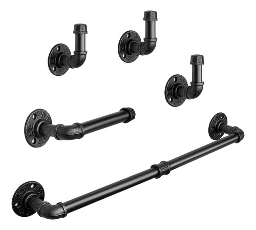 Livabber 5 Piezas Industrial Tubo Cuarto De Baño Toallero Se