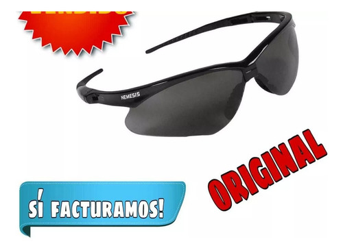 12 Pz Lentes Nemesis Originales Negro Humo Con Cordon 25688