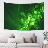 Adanti Green Digital Art Print Tapestry Decorative Wall Sof.