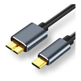 Cable Usb Tipo C A Micro-b Usb 5 Gb 3a Para Disco Duro 50cm