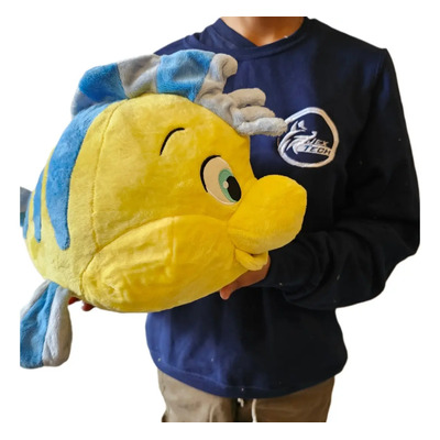 Peluche Pez Flounder La Sirenita Ariel Original Disney 45cm | Meses sin interés