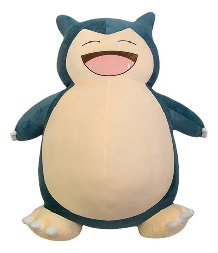 Puff Snorlax Sorrindo Pele Pokémon Gigante 1,5m Zíper
