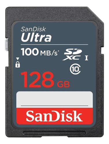 Cartão Sdxc 128gb Sandisk Ultra Uhs-i 100mb/s U1 Classe 10