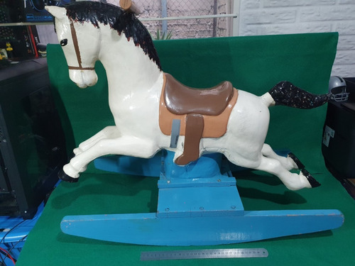 Caballo Antiguo Montable Mecedor Tipo Feria Juguete Antiguo