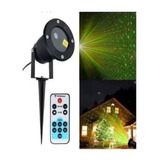 Espeto Show Laser Jardim/natal Ip65 Ponto De Luz + Controle