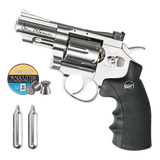 Kit Revolver Dan Wesson + 400 Municiones Y 4 Tanques Co2