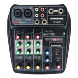 Consola De Tablero De Sonido Del Mezclador De Audio 4 Canale