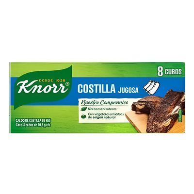 Caldo De Costilla De Res Knorr Costilla Jugosa 8 Cubos