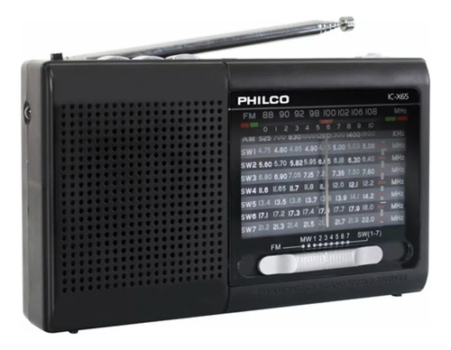 Radio Fm/usb/msd/bluetooth/ Portátil Recargable Philco