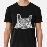 Remera Negra Cachorro Bulldog Francés Algodon Premium