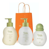 Kit Shampoo Condicionador E Água De Colônia Mamãe Bb Natura