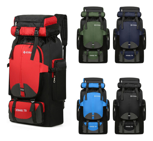 Mochila Deportiva Impermeable Gran Capacidad 70l Escalada