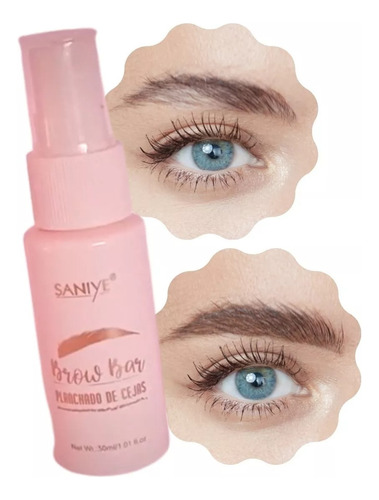 Fijador Spray Para Cejas Efecto Planchado Saniye 30 Ml