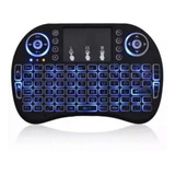 Mini Teclado Iluminado Wireless Recarregável Bluetooth Usb Cor Do Teclado Preto