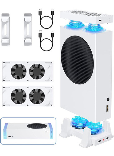 Ventilador De Refrigeración Con Soporte Para Xbox Series S, 