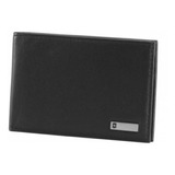 Billetera Victorinox Moritz Con Diseño Lisa Color Black De Cuero - 8cm X 11cm X 1cm