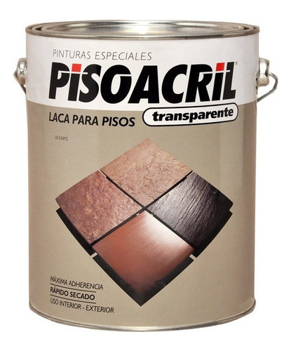 Laca Sintetica Pisos Incolora Transp Pisoacril 4 L Plavicon