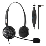 Phone Headset 2.5mm With Noise Canceling Mic & Volume Con...