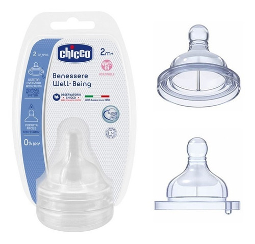 Chicco Tetina Well-being 2m+ Flujo Variable 208332