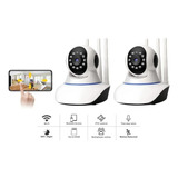 Pack X2 Camara Ip Inteligente Vigilancia Movimiento Alarma