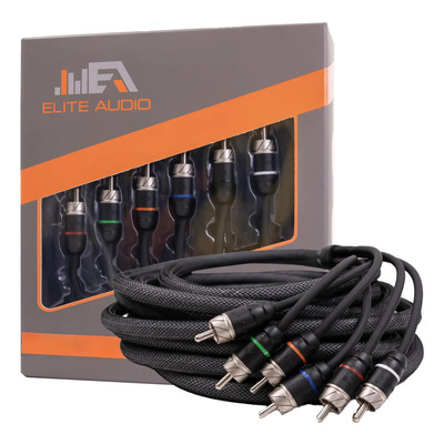 Cable Rca Audio Elite Audio 6 Canales 4.57 M Auto Blindado