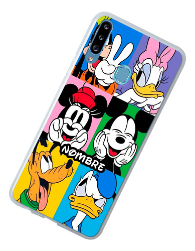 Funda Para Galaxy Disney Personajes Personalizada Tu Nombre