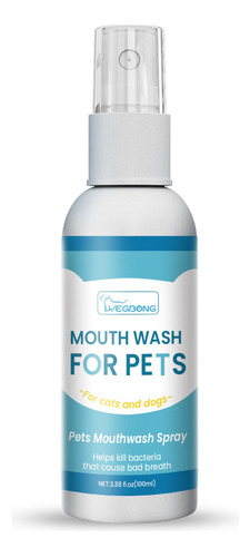 Spray Dental H Pet Fresh Breath Para Perros, Limpieza De Die