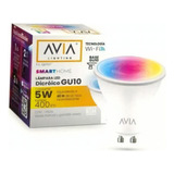 Foco Led Dicroico 5w Inteligente Gu10 Avia Dimeable Smart Color De La Luz Multicolor