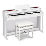 Piano Digital Celviano Casio Ap-470 Branco + Estante + Banco 110v