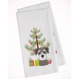 Árbol De Navidad Y Schnauzer Juego De 2 Paños De Coci...