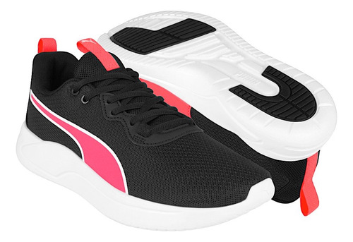 Tenis Correr Dama Puma Resolve 37703604 Textil Negro