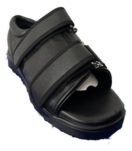 Huarache De Piel Cómodo Adulto Mayor O Pie Diabético