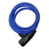 Candado Llave Cadena Para Bicicleta Alta Seguridad 8x1500mm Color Azul