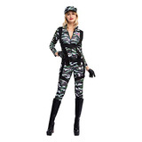 Halloween Mujeres Paracaidista Ejército Mono Militar C...