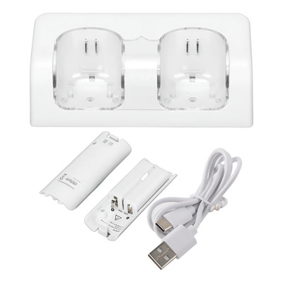 Estación Carga Base Para Control Wii Con 2 Pilas Recargables | Meses sin interés