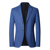 Blazer Urbano Entallado, Color Liso, Casual, Abotonado,